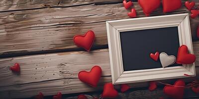 Love-themed photo frame for Valentine's Day memories.
