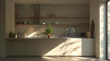 Minimalist approach to kitchen aesthetics photo