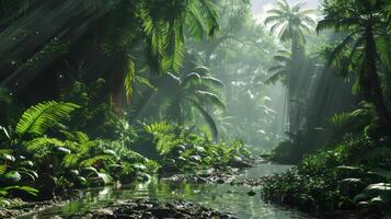 Rainforest with ample space. photo