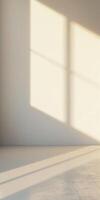 Soft gradient wall background adding a touch of elegance to the clean composition. photo