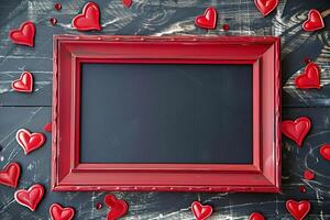 Love-themed photo frame for Valentine's Day memories.