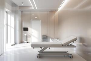 Simple composition of a rehabilitation center with minimalistic equipment. photo