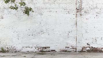 White brick wall backdrop photo