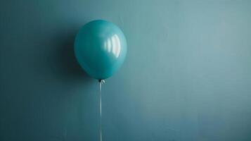 Clean and modern image featuring a single balloon as the focal point photo