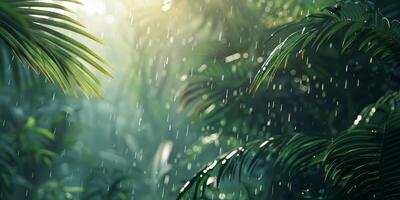 Clean, minimalist rainforest scene. photo