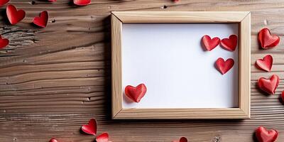 Love-themed photo frame for Valentine's Day memories.