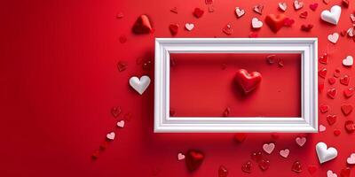 Love-themed photo frame for Valentine's Day memories.