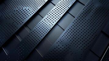 A black and white image of a metal surface with a lot of holes photo