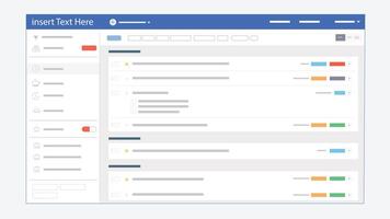 Ui dashboard elements design collection Template vector