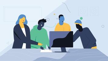 work team within the company vector