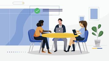 Teamwork concept Abstract vector