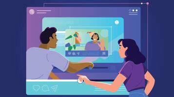 Team Interaction in a Digital Environment vector