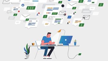 Work in the office vector