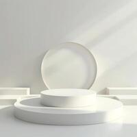 Subtle shadows and highlights on the white background add depth and dimension to the composition photo