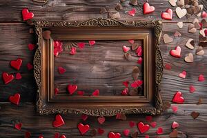 Love-themed photo frame for Valentine's Day memories.