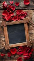 Love-themed photo frame for Valentine's Day memories.