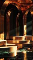 Imaginative design portraying an award podium photo