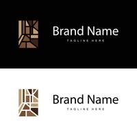 Design Floor Logo Home with Minimalist Shapes vector