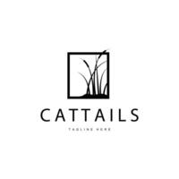 Cattail Logo Simple Template vector
