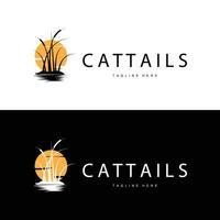 Cattail Logo Design Simple vector