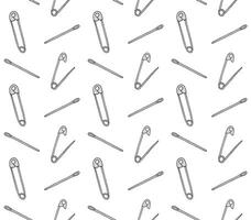 Seamless pattern of sketch English pin vector