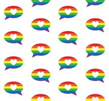 Seamless pattern of lgbt bubble vector