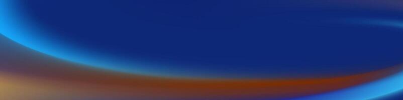 Abstract Blue Orange Gradient Background, Smooth Curves, Digital Art, vector