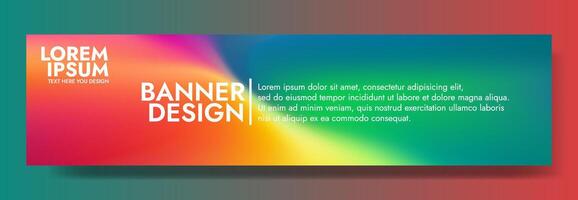 Vibrant Rainbow Gradient Background Template Website vector