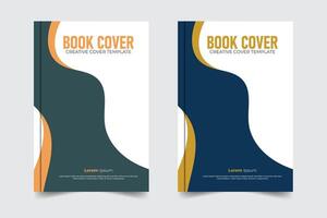 Unique layout modern and Abstract design corporate business book cover design template vector