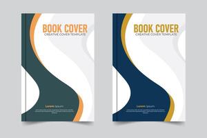 Modern and Stylish abstract shapes creative business book cover design template professional layout vector