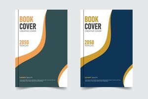 Abstract design Unique layout corporate business book cover design template vector