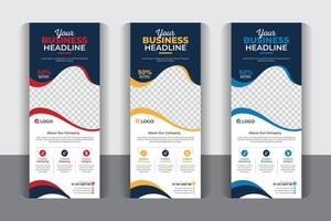 Abstract background Professional Business roll up banner design, x banner, signage advertising Colorful and Modern design. vector