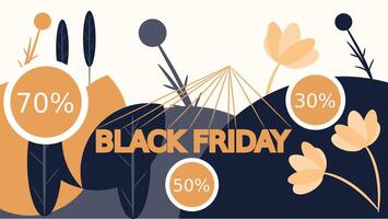 This image art is a colorful and eye catching design promoting a Black Friday sale vector