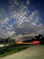 noche cielo transformación rural la carretera naturaleza fotografía sereno ambiente aéreo ver tranquilidad y cambio foto