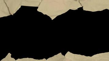 Motion graphics Torn Paper Frame A textured black background with a ripped piece of paper revealing an open space perfect for placing your text or images. video