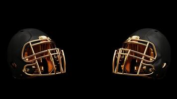 3D render of an American football photo