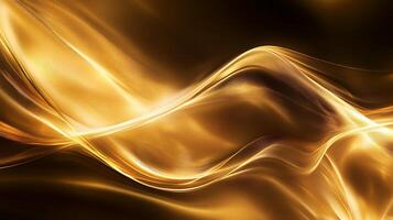 Luxurious Abstract Background with Elegant Flowing Wave Elements photo