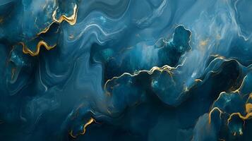 Sleek Wave Patterns Merging Elegance and Abstract Opulence photo