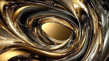 Glamorous Wave Patterns in a Sleek Abstract Background photo