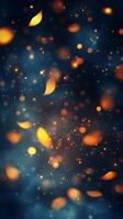 Abstract Background with Geometric Glowing Shapes and Stunning Light Patterns photo