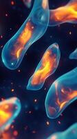 Stunning Abstract Background Combining Glowing Shapes and Enchanting Light Effects photo