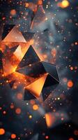 Illuminated Abstract Shapes with Colorful Light Effects for Creative Visuals photo
