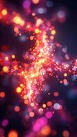 Bright Abstract Background Featuring Glow-Inspired Shapes and Dynamic Light Effects photo
