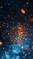 Radiant Light Beams with Abstract Glow Shapes for Bold Visual Backgrounds photo