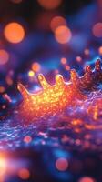 Dynamic Light Waves with Abstract Glow Shapes for Modern Backgrounds photo