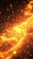 Dynamic Abstract Glow Background with Geometric Shapes and Neon Light Effects photo