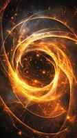 Shimmering Abstract Background with Glowing Elements and Gradient Light Effects photo