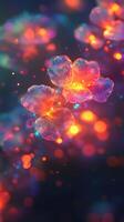Smooth Glow Shapes with Radiant Light Patterns for Creative Abstract Art photo