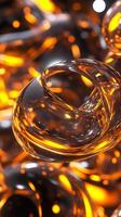 Abstract Glow Patterns Featuring Dazzling Lights and Geometric Designs photo