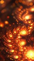 Smooth Glowing Patterns and Radiant Light Effects for Abstract Art photo